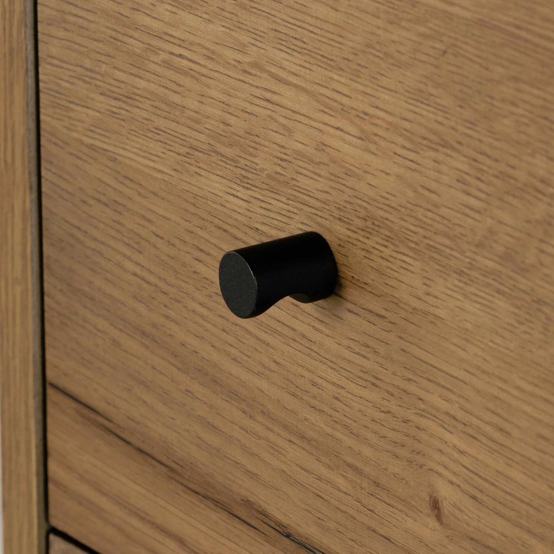 Eaton Nightstand by Four Hands. Made from thick oak veneer, iron in a rustic style.