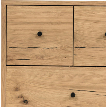 Eaton Nightstand by Four Hands. Made from thick oak veneer, iron in a rustic style.