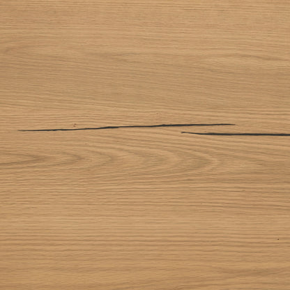 Eaton Nightstand by Four Hands. Made from thick oak veneer, iron in a rustic style.