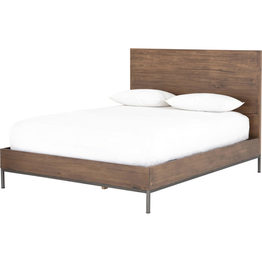 Trey Bed by Four Hands. Made from solid poplar in a rustic style.