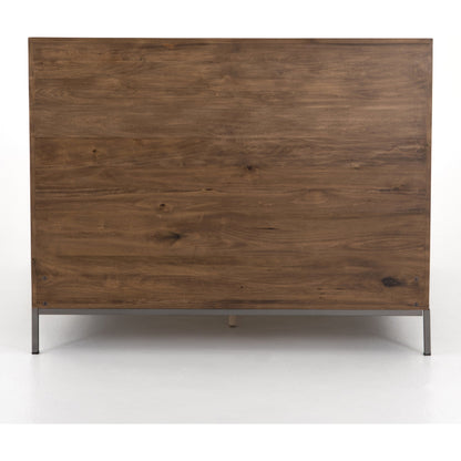 Trey Bed by Four Hands. Made from solid poplar in a rustic style.