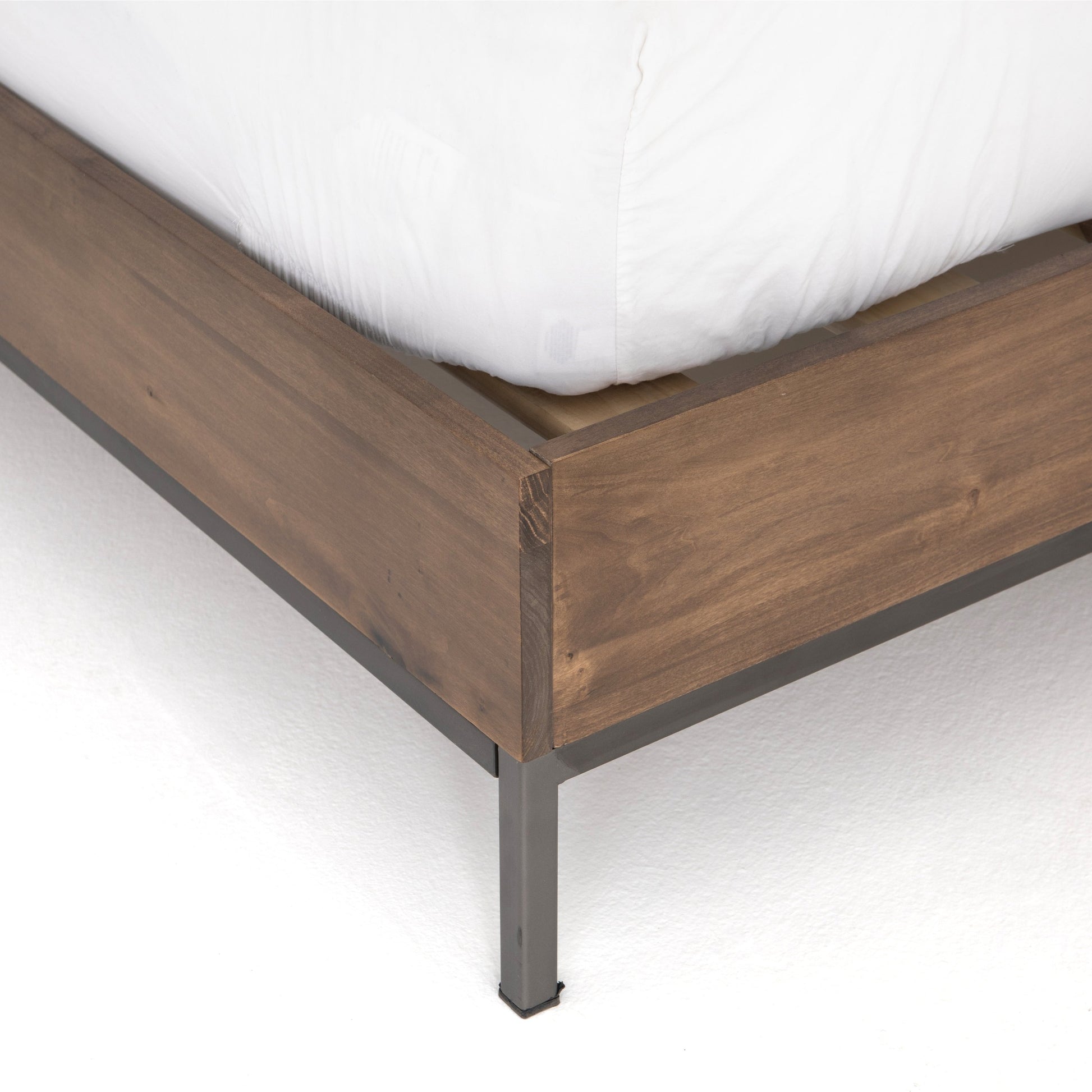 Trey Bed by Four Hands. Made from solid poplar in a rustic style.