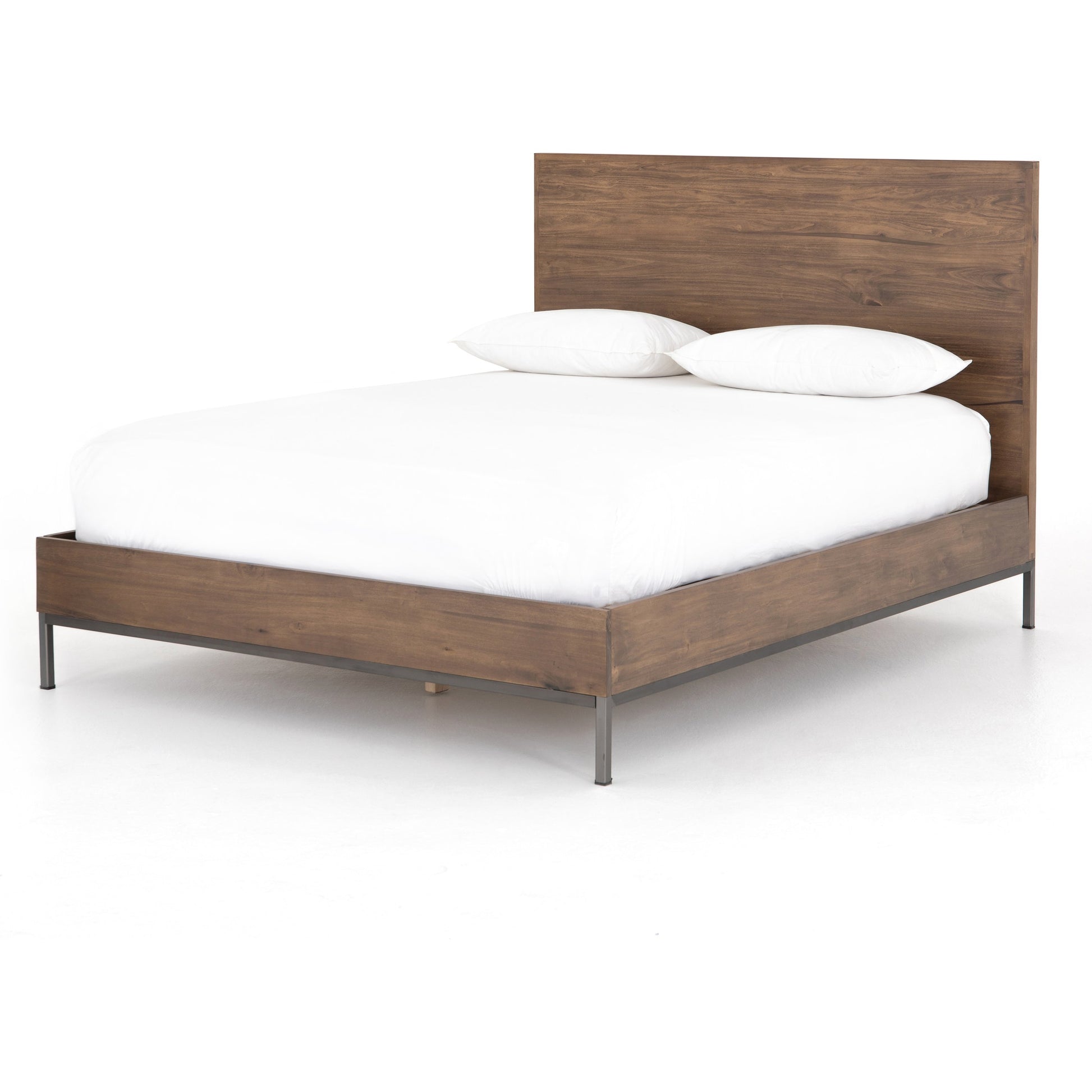 Trey Bed by Four Hands. Made from solid poplar in a rustic style.