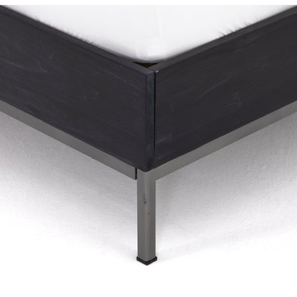 Trey Bed by Four Hands. Made from solid poplar in a rustic style.