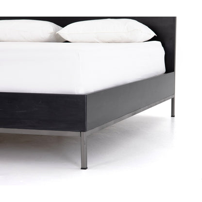 Trey Bed by Four Hands. Made from solid poplar in a rustic style.