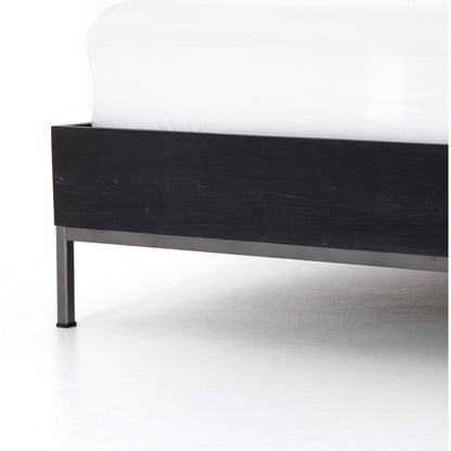 Trey Bed by Four Hands. Made from solid poplar in a rustic style.