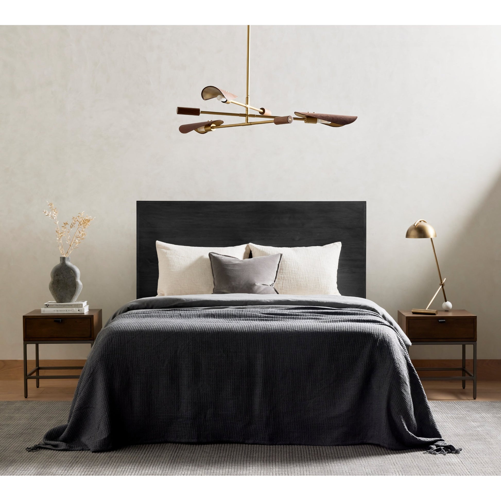 Trey Bed by Four Hands. Made from solid poplar in a rustic style.