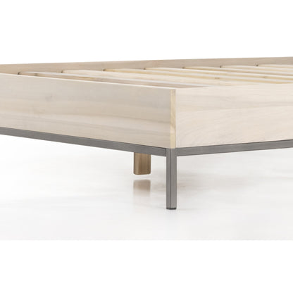 Trey Bed by Four Hands. Made from solid poplar in a rustic style.