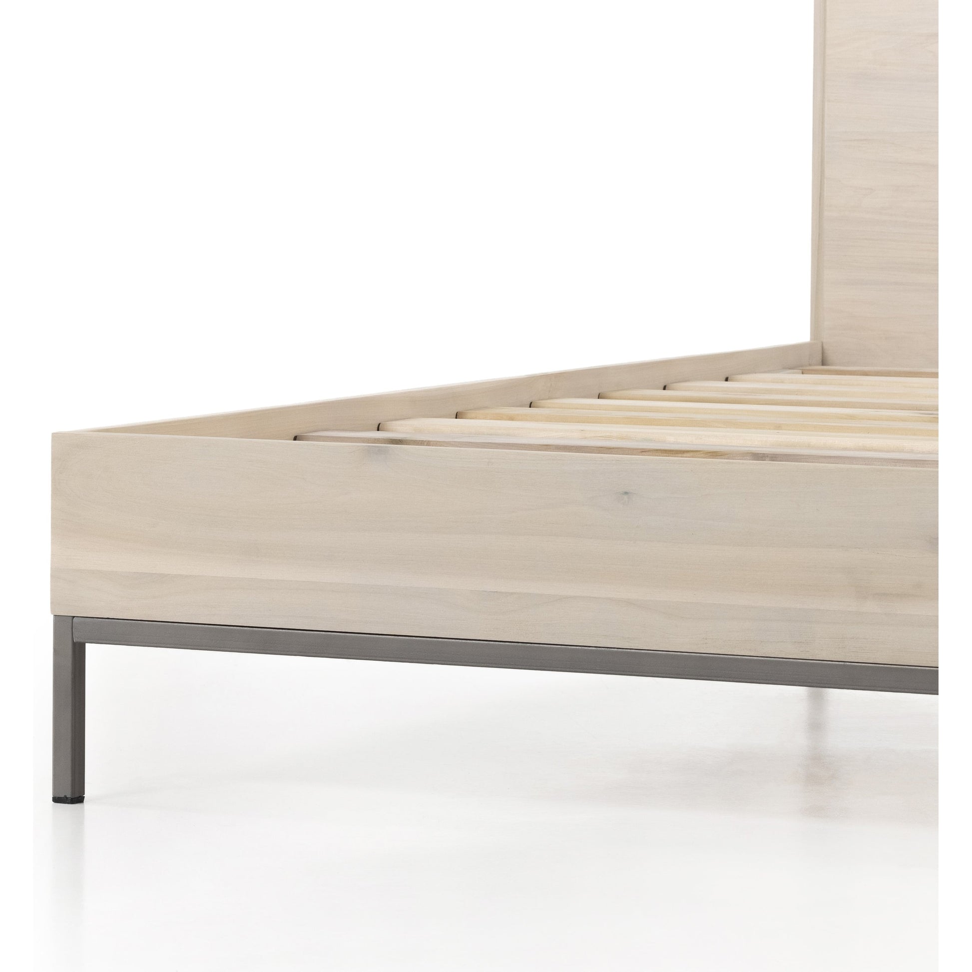 Trey Bed by Four Hands. Made from solid poplar in a rustic style.