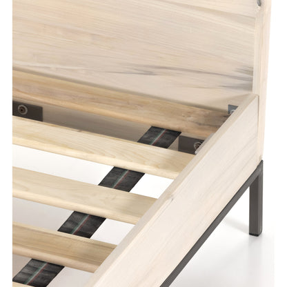 Trey Bed by Four Hands. Made from solid poplar in a rustic style.