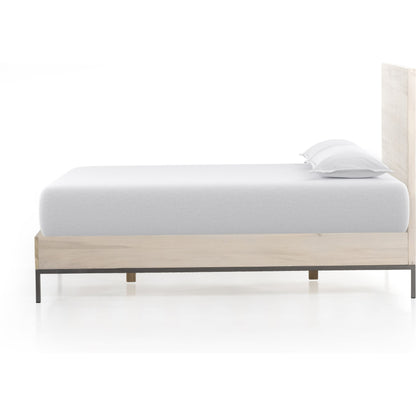 Trey Bed by Four Hands. Made from solid poplar in a rustic style.