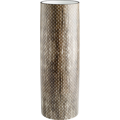 Atacama Vase by Cyan Design in thatched sienna. Made from porcelain in a modern style.