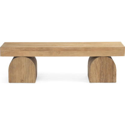Keane Bench by Four Hands. Made from solid reclaimed elm, solid nettlewood in a eclectic & global style.