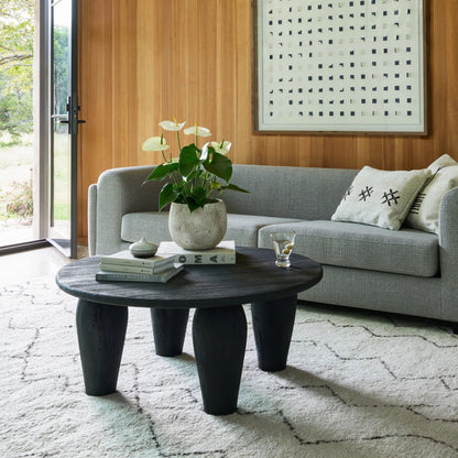 Maricopa Coffee Table by Four Hands in dark totem. Made from solid mixed reclaimed wood in a eclectic & global style.