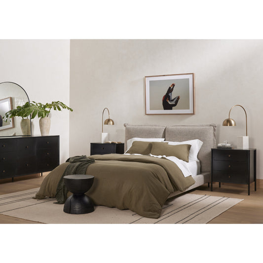 Inwood Bed by Four Hands in gunmetal. Made from unique in a modern style.