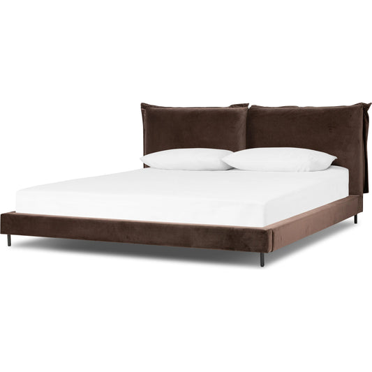 Inwood Bed by Four Hands in gunmetal. Made from unique in a modern style.