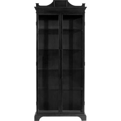 Bethlem Cabinet by Cyan Design in black. Made from iron, glass in a traditional style.