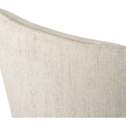 Aria Counter Stool by Four Hands in sienna chestnut. Made from top grain leather, solid nettlewood, 100% polyester in a modern style.