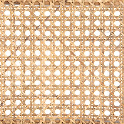 Britt Dining Chair by Four Hands in natural cane, savile flax, brushed ebony. Made from 92% polyester, 8% flax, linen, solid nettlewood, cane in a modern style.