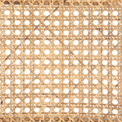 Britt Dining Chair by Four Hands in natural cane, savile flax, brushed ebony. Made from 92% polyester, 8% flax, linen, solid nettlewood, cane in a modern style.