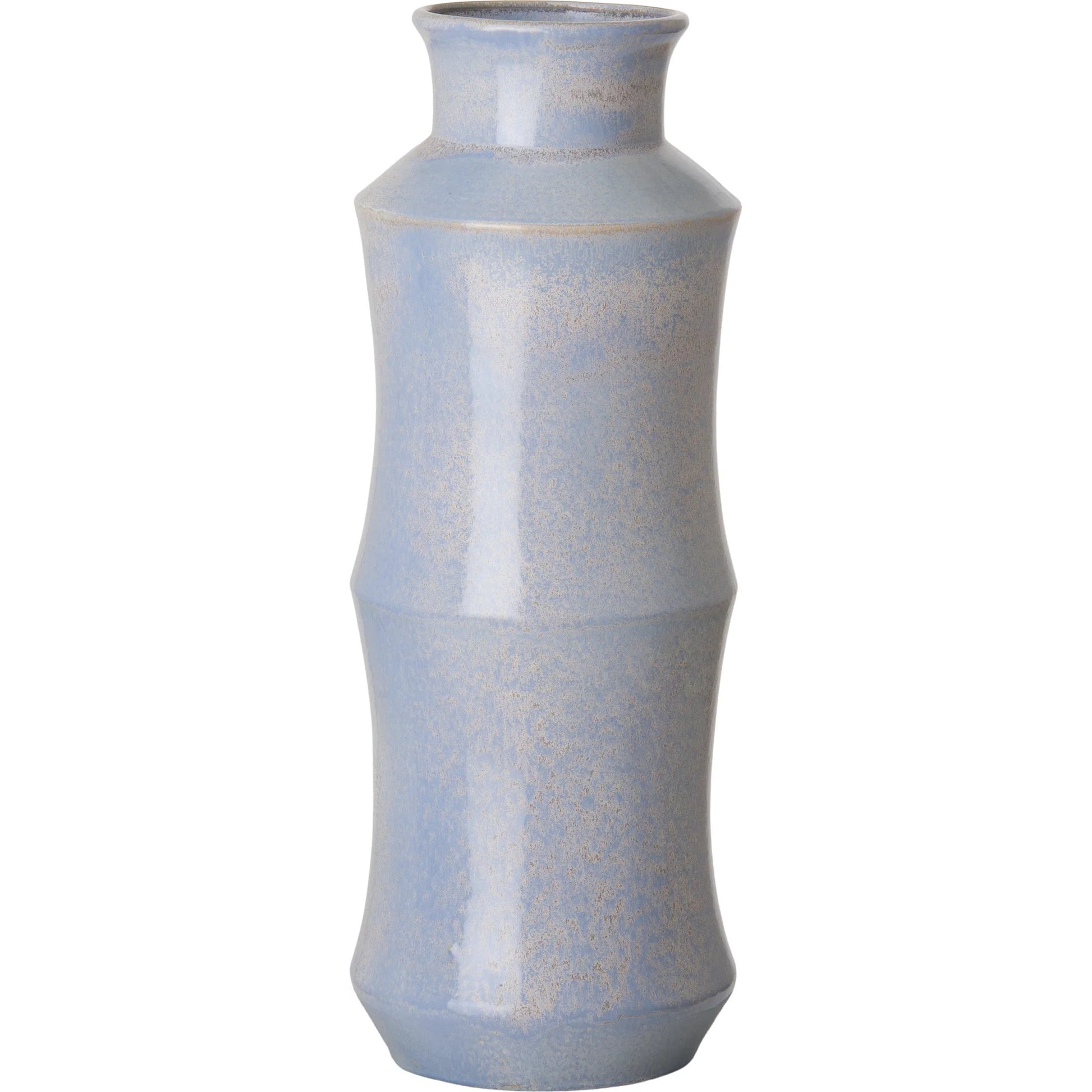 Double Bamboo Vase by Emissary in hazel dawn and glossy glaze. Made from ceramic in a unique style.