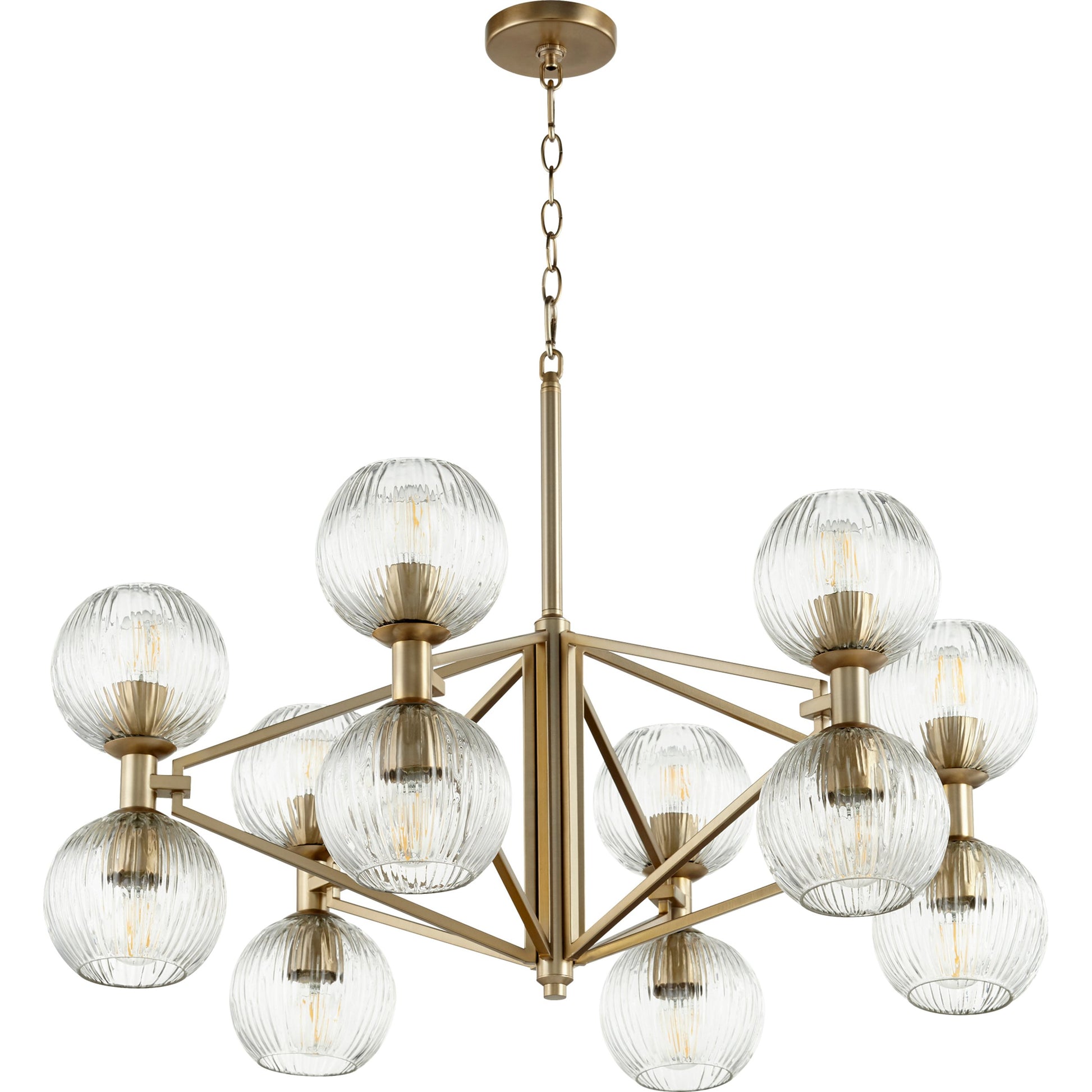 Helios Chandelier by Cyan Design. Made from iron, glass in a transitional style.