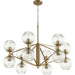 Helios Chandelier by Cyan Design. Made from iron, glass in a transitional style.