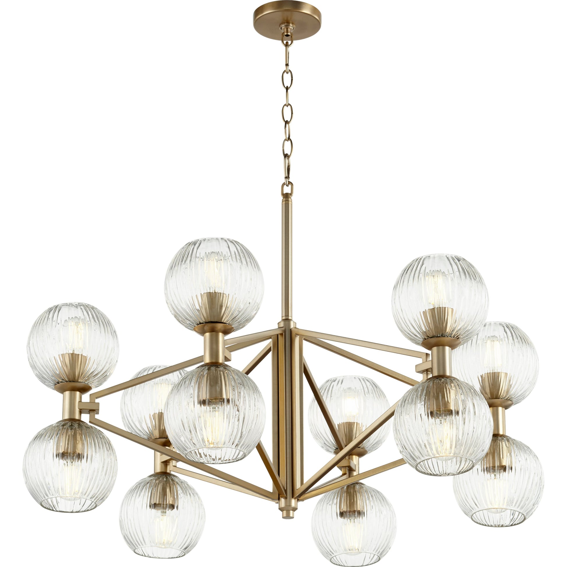 Helios Chandelier by Cyan Design. Made from iron, glass in a transitional style.