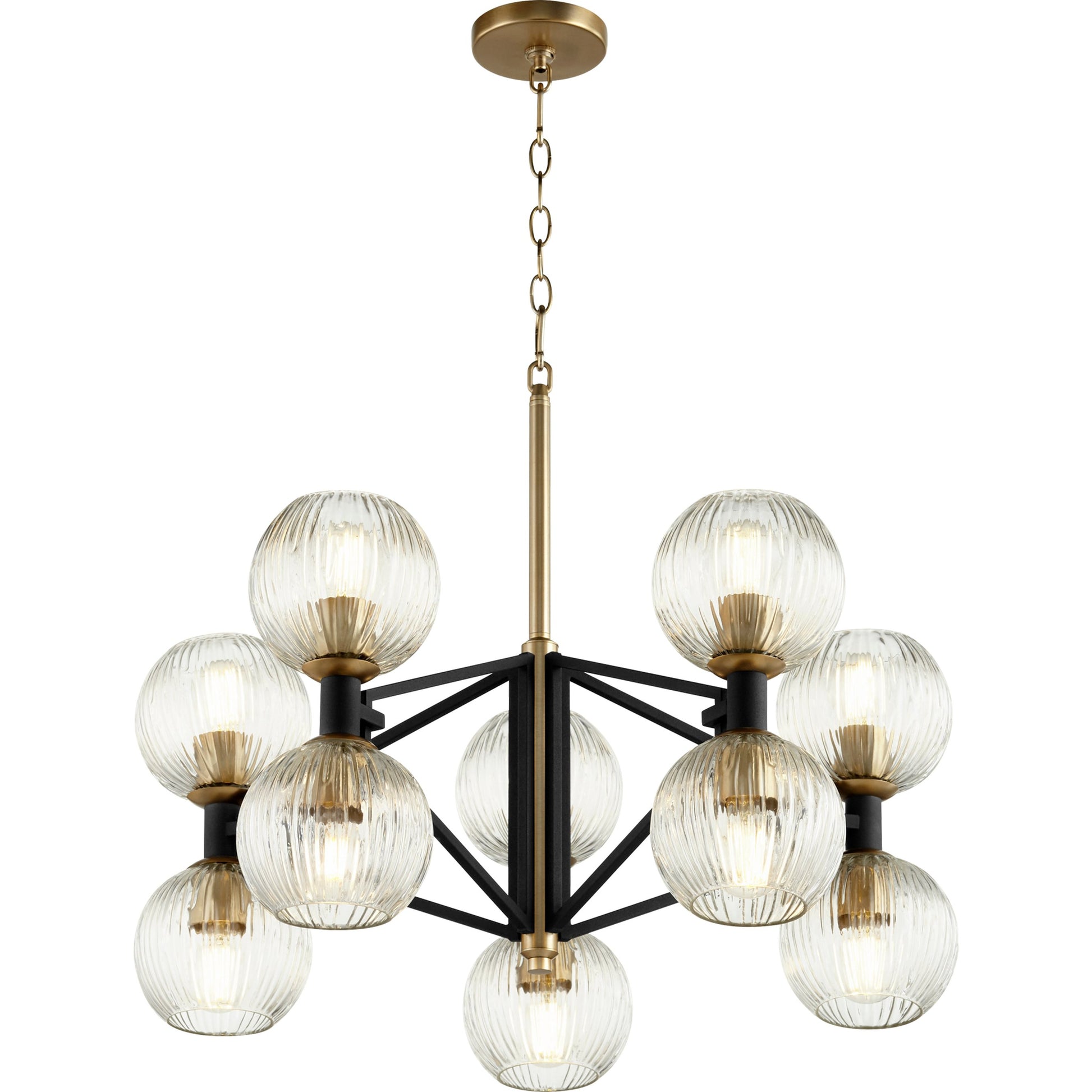 Helios Chandelier by Cyan Design. Made from iron, glass in a transitional style.