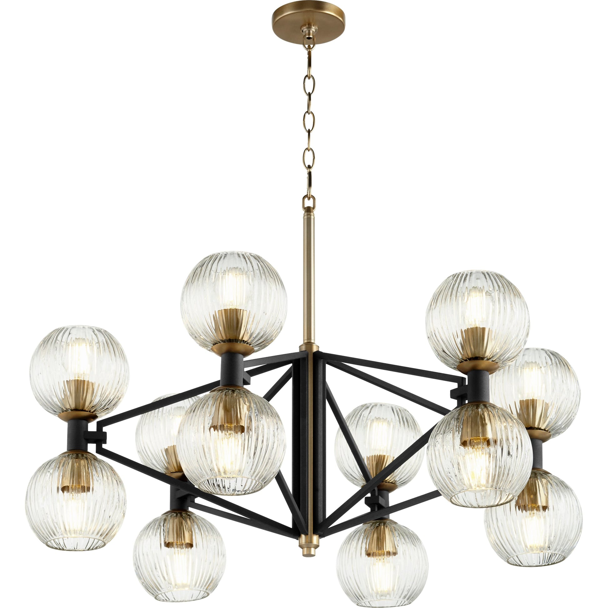 Helios Chandelier by Cyan Design. Made from iron, glass in a transitional style.