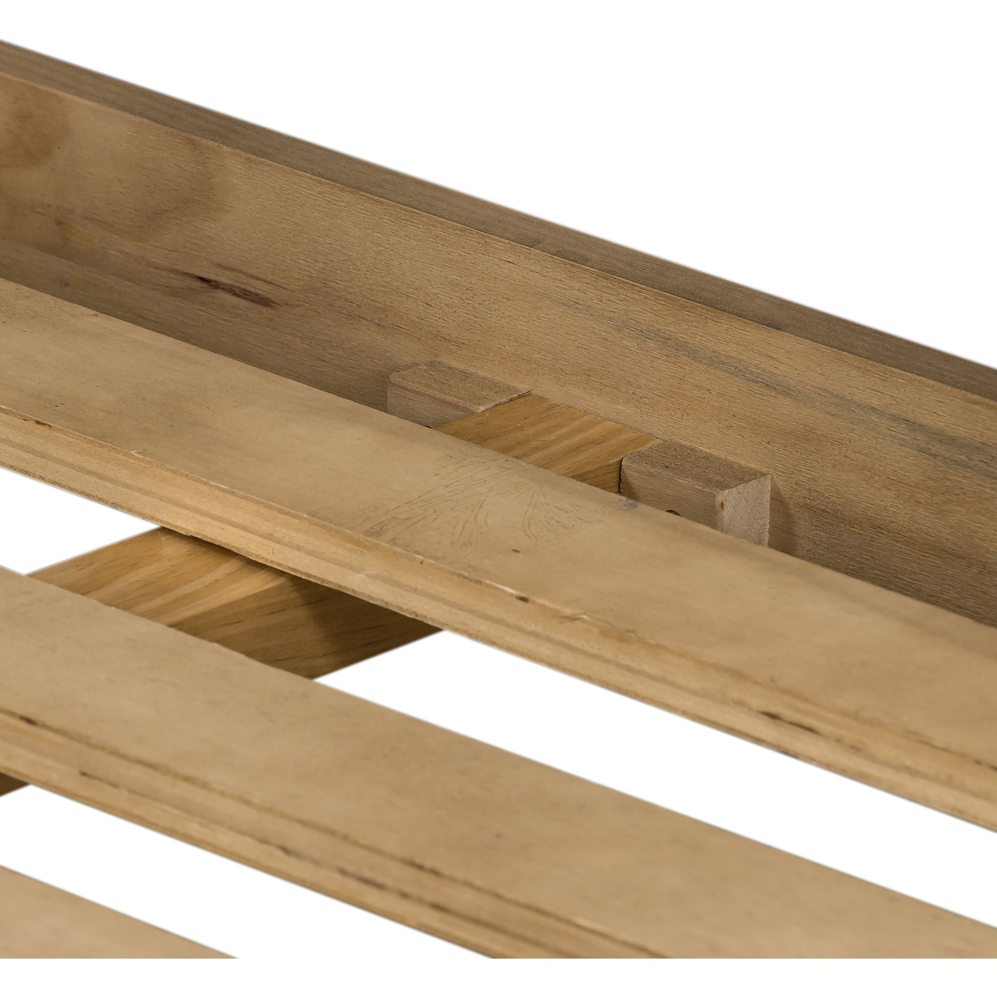 Allegra Bed by Four Hands in honey oak. Made from cane, solid oak, oak veneer in a rustic style.