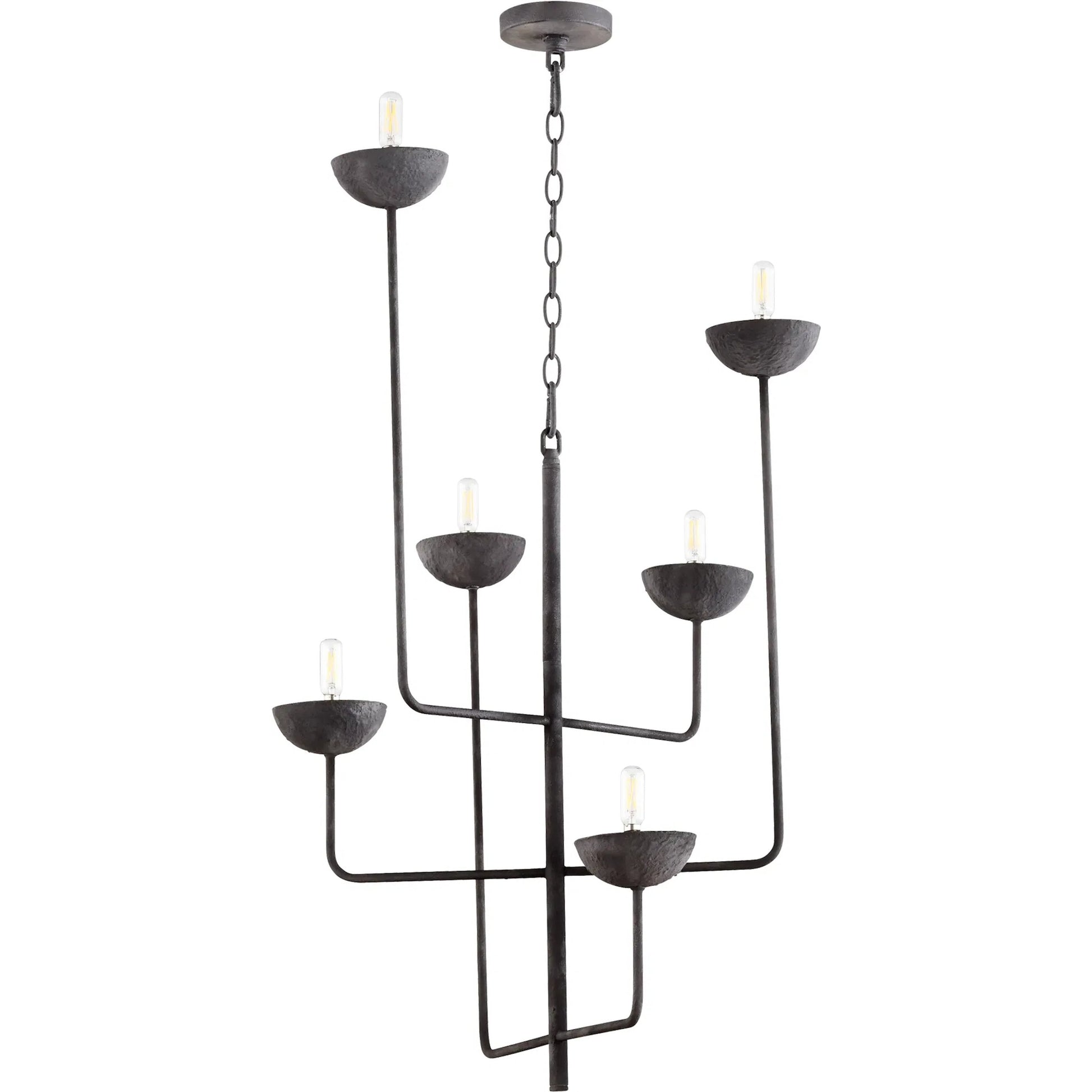 Enoki Chandelier by Cyan Design in noir. Made from iron in a modern style.