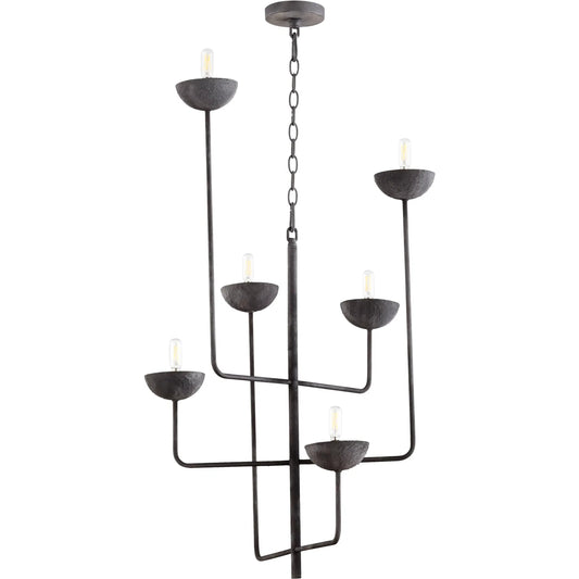 Enoki Chandelier by Cyan Design in noir. Made from iron in a modern style.