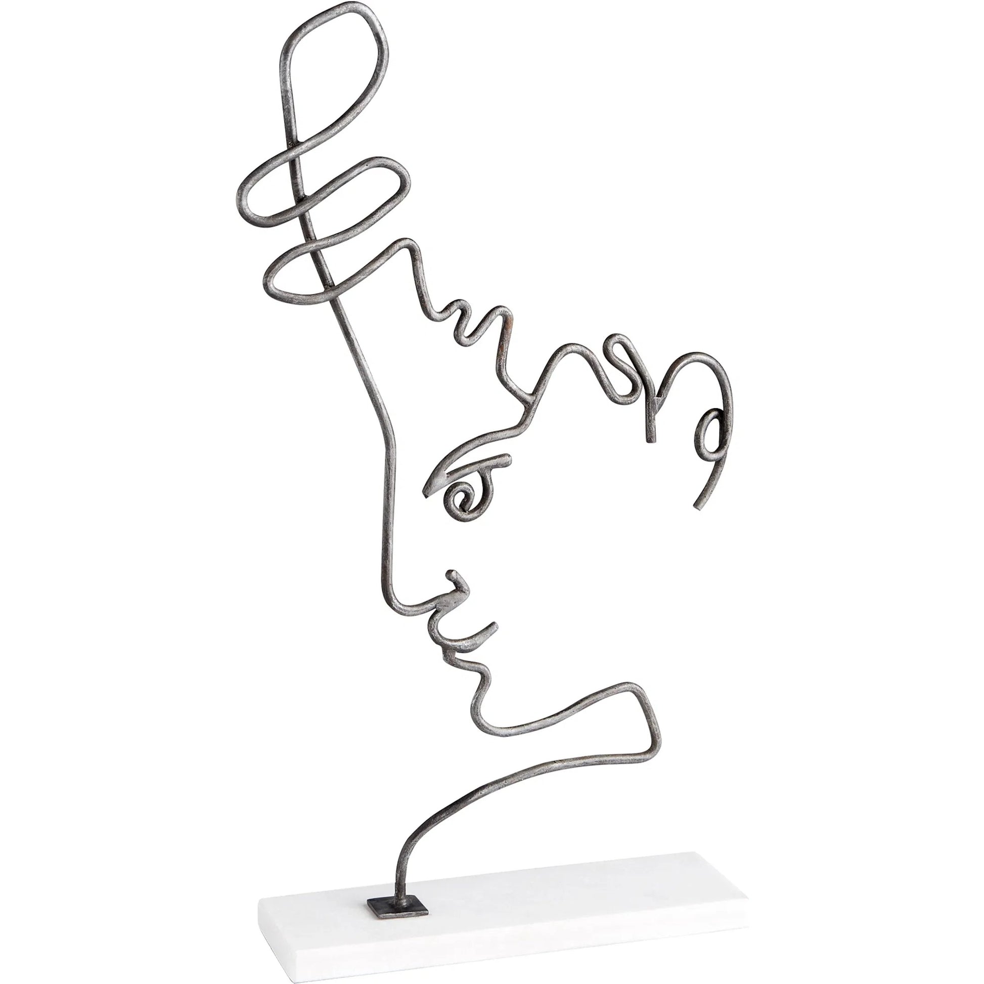 Viso Sculpture by Cyan Design in raw iron. Made from iron, granite in a eclectic & global style.