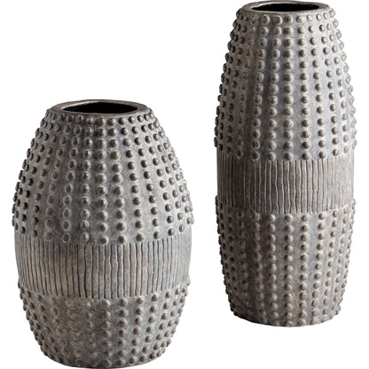 Scoria Planter by Cyan Design in gray. Made from ceramic in a eclectic & global style.
