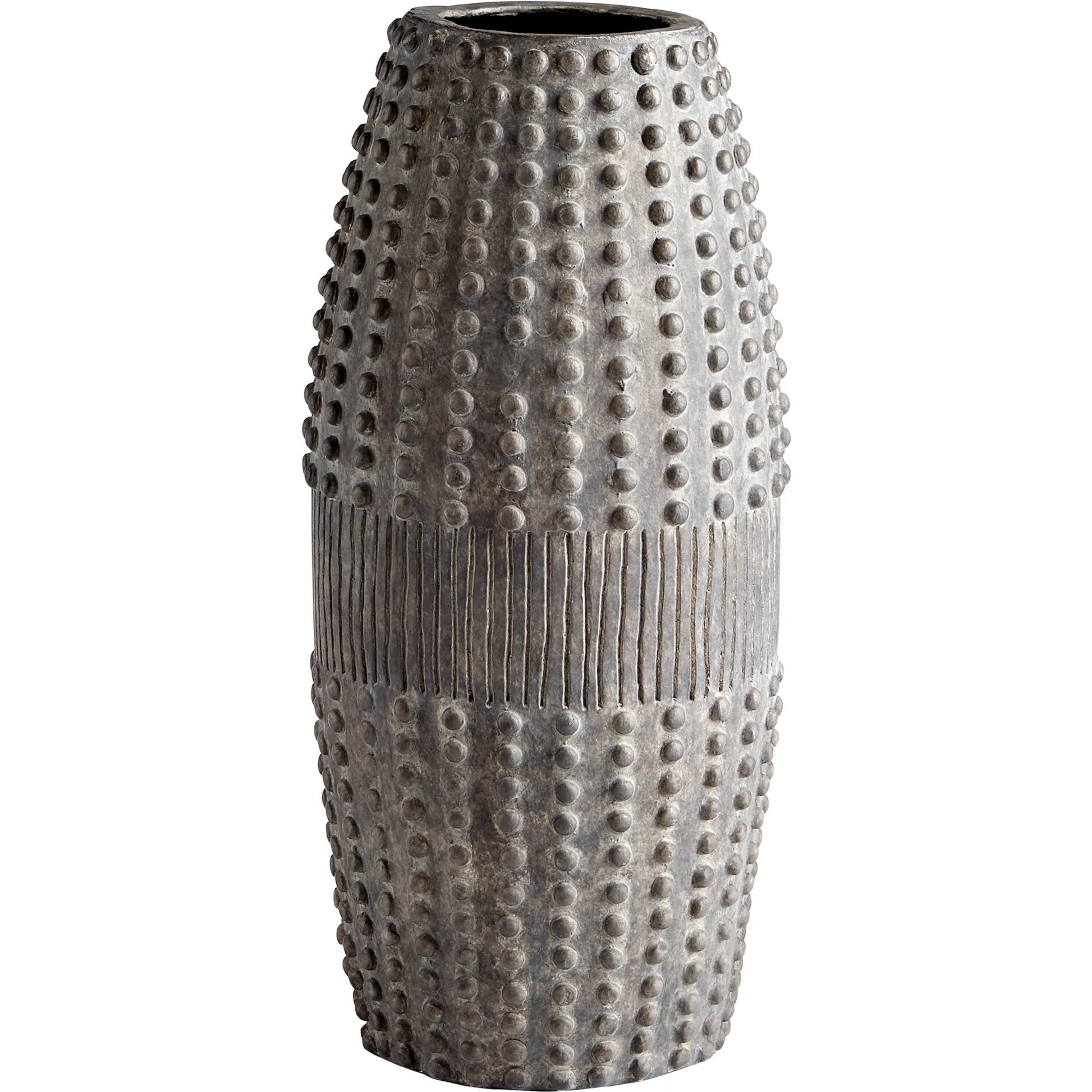 Scoria Planter by Cyan Design in gray. Made from ceramic in a eclectic & global style.