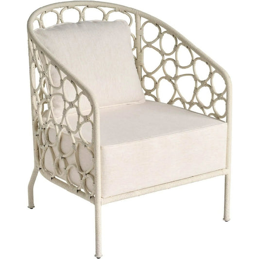 Oasis Pebble Accent Chair by Universal Furniture in nomad snow. Made from 92% polyester, 8% linen in a unique style.