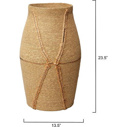 Dragonfly Basket by Jamie Young in natural. Made from seagrass in a cottage & farmhouse style.