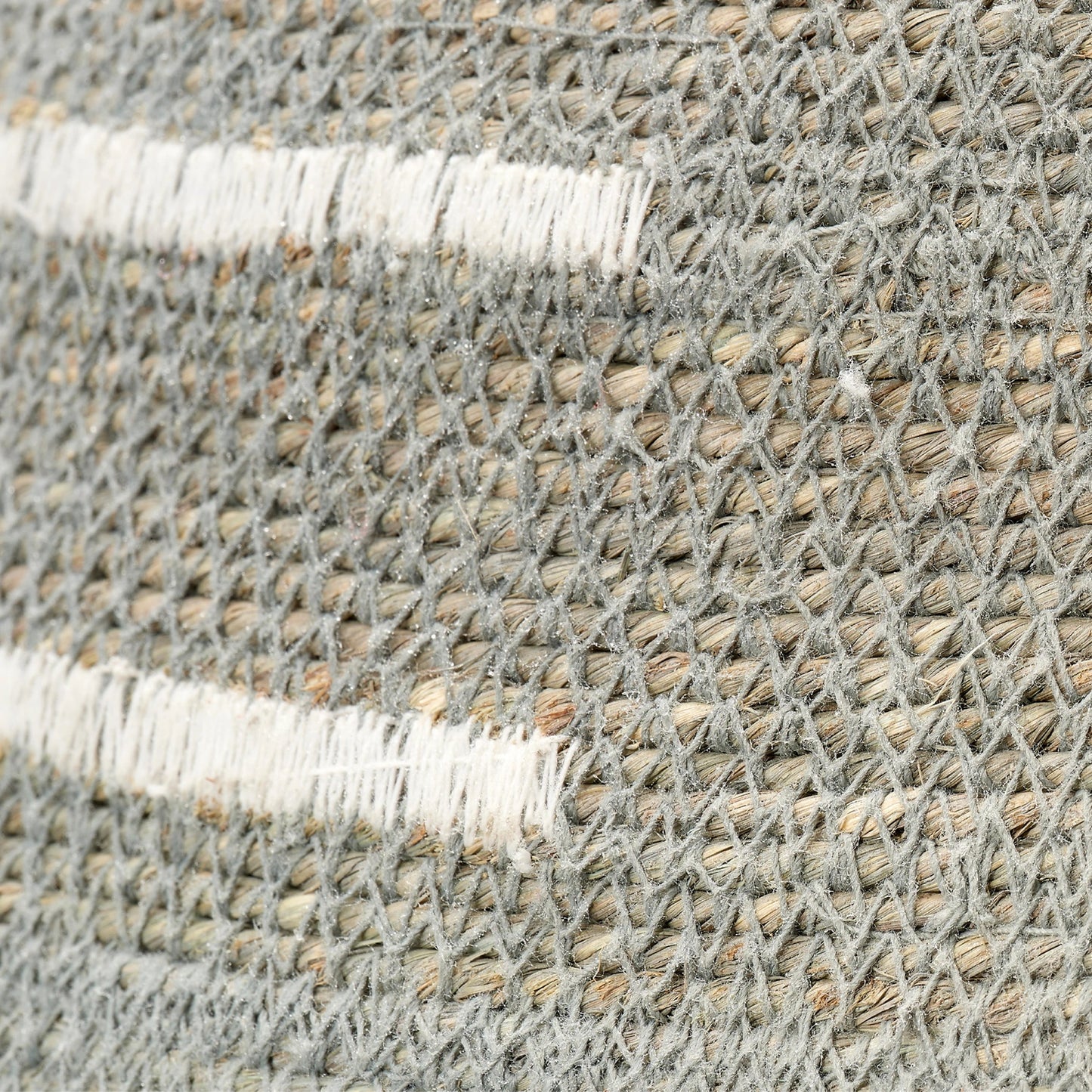 003 SI-2146445 | Closeup | Rainforest Basket by Jamie Young in blue. Made from seagrass in a modern style.