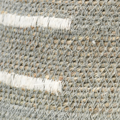 Rainforest Basket by Jamie Young in blue. Made from seagrass in a modern style.