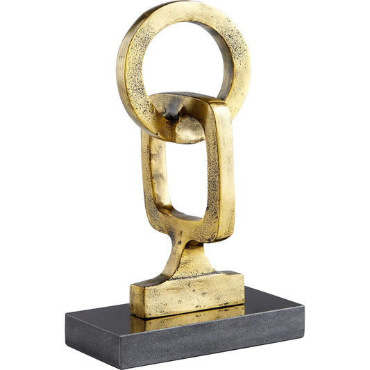 Accession Sculpture by Cyan Design in gold. Made from aluminum in a eclectic & global style.