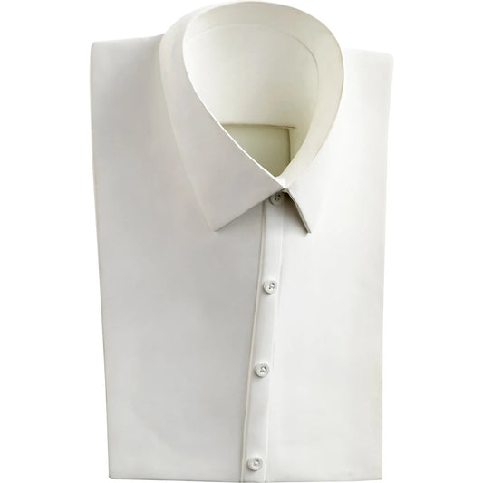 Chemise Wall Decor by Cyan Design in white. Made from plaster in a eclectic & global style.