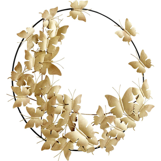Caesar Wall Decor by Cyan Design in gold, black. Made from iron in a eclectic & global style.