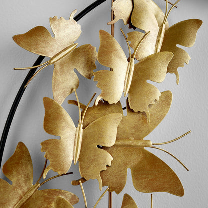 Caesar Wall Decor by Cyan Design in gold, black. Made from iron in a eclectic & global style.