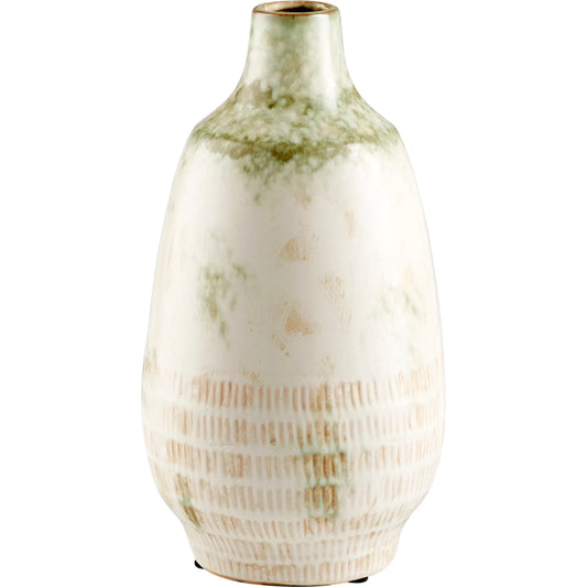 Yukon Vase by Cyan Design in olive pearl glaze. Made from terracotta in a eclectic & global style.