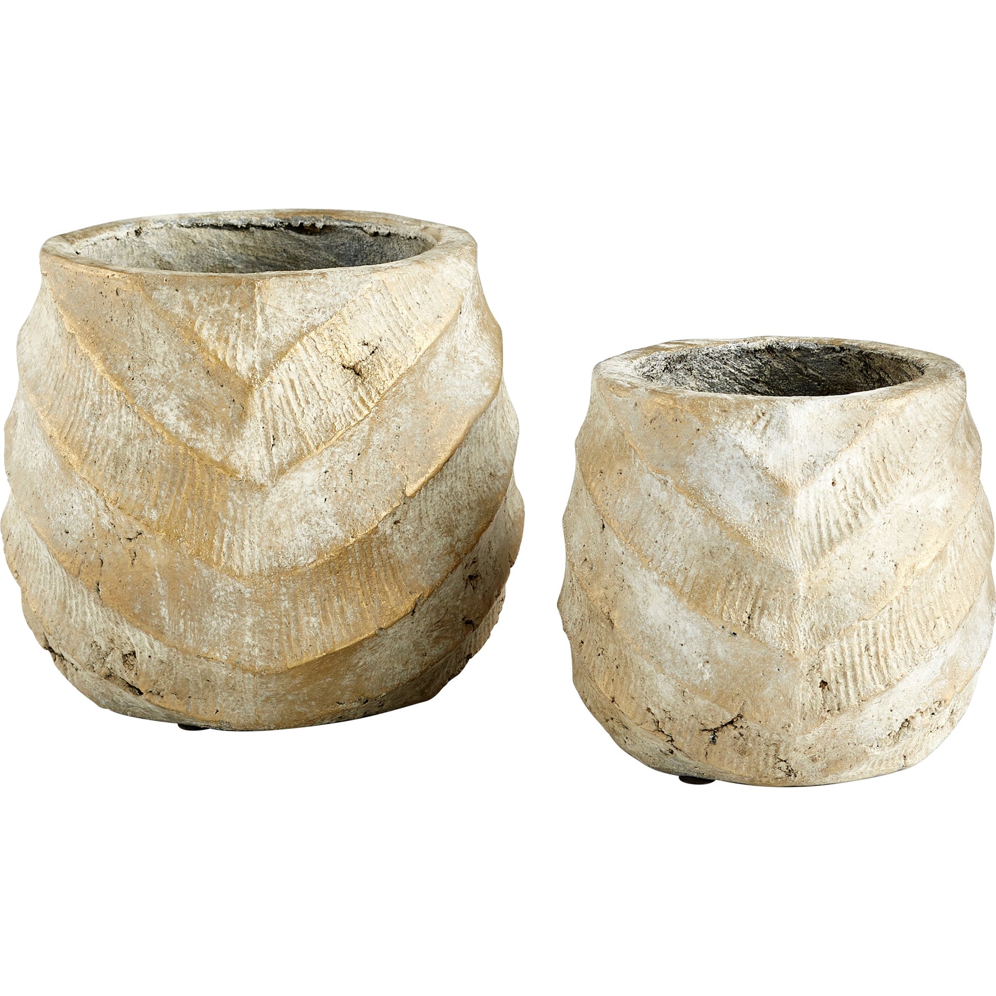 Cache Creek Planter by Cyan Design in brown sandstone. Made from cement in a eclectic & global style.