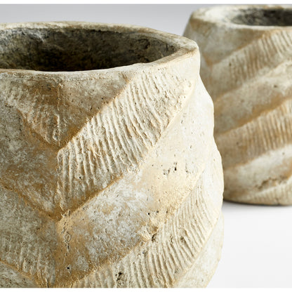 Cache Creek Planter by Cyan Design in brown sandstone. Made from cement in a eclectic & global style.