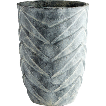 Bullard Planter by Cyan Design in pewter gray. Made from clay, paper in a eclectic & global style.