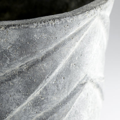 Bullard Planter by Cyan Design in pewter gray. Made from clay, paper in a eclectic & global style.