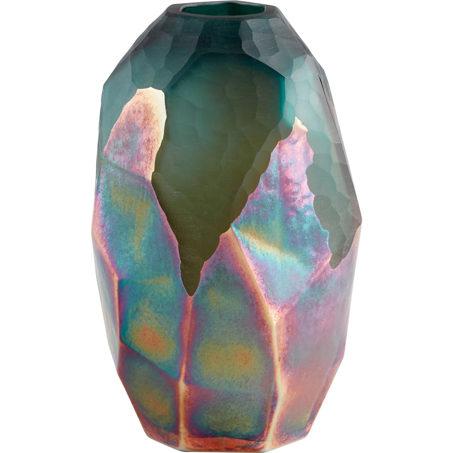 002 SI-1718989 | Primary Silo | Roca Verde Vase by Cyan Design in green, gold. Made from glass in a eclectic & global style.